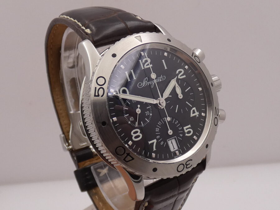 Breguet Cronografo Type XX Transatlantique 3820ST WITH PAPERS Anni 2000's Automatico Acciaio - immagine 9