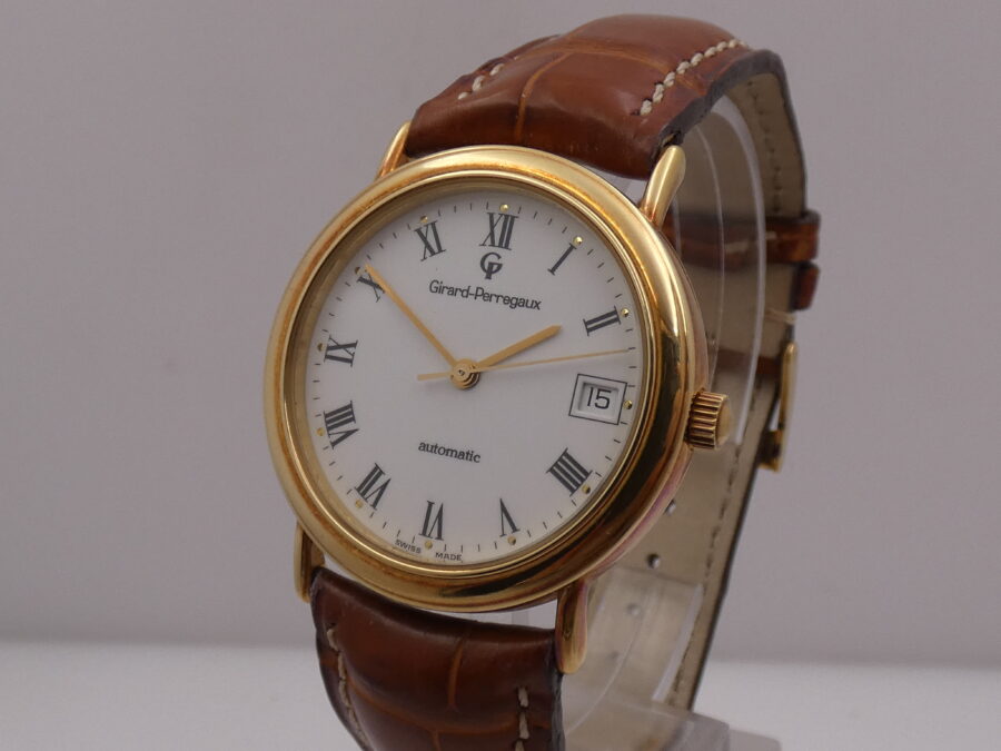 Girard Perregaux Classic 47990 N.O.S. Oro Massiccio 18Kt BOX&PAPERS Automatico New Old Stock ANNI '90 - immagine 9