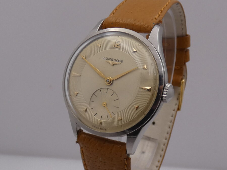 Longines Calatrava Acciaio Ref. 7133-2 Anno 1954 Carica Mauale Calibro 12.68 Z Vintage - immagine 9