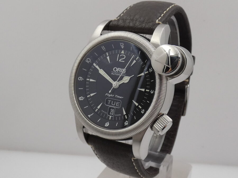 Oris Flight Timer² Day Date GMT 7568 BOX&PAPERS Anno 2009 Automatico Acciaio - immagine 9