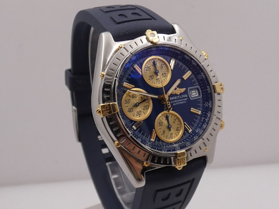 Breitling Cronografo Chronomat B13050.1 Acciaio & Oro 18Kt Automatico Anni 90's With BOX - immagine 9