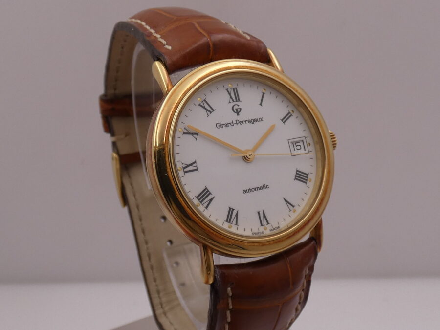 Girard Perregaux Classic 47990 N.O.S. Oro Massiccio 18Kt BOX&PAPERS Automatico New Old Stock ANNI '90 - immagine 10