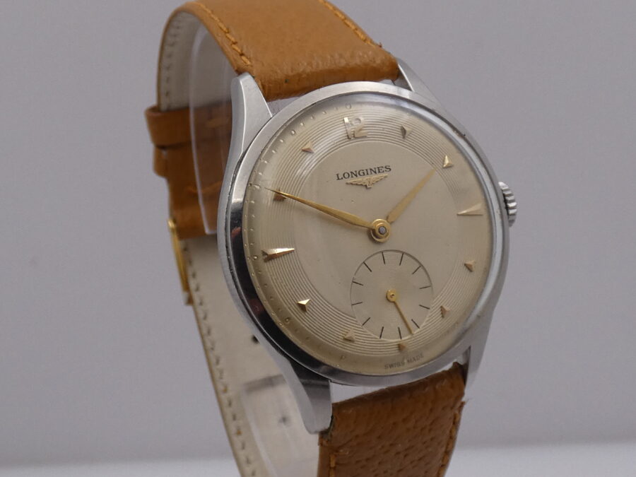 Longines Calatrava Acciaio Ref. 7133-2 Anno 1954 Carica Mauale Calibro 12.68 Z Vintage - immagine 10