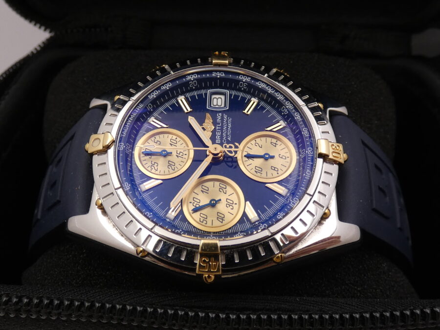 Breitling Cronografo Chronomat B13050.1 Acciaio & Oro 18Kt Automatico Anni 90's With BOX - immagine 10