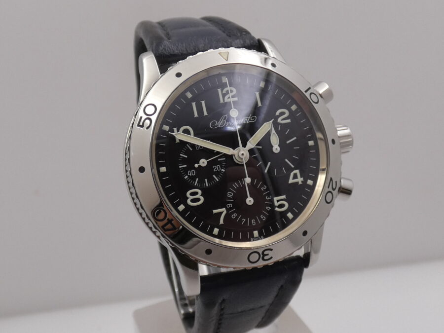 Cronografo Breguet Type XX Aeronavale Flyback 3800 Automatico ANNI '90s Acciaio - immagine 10